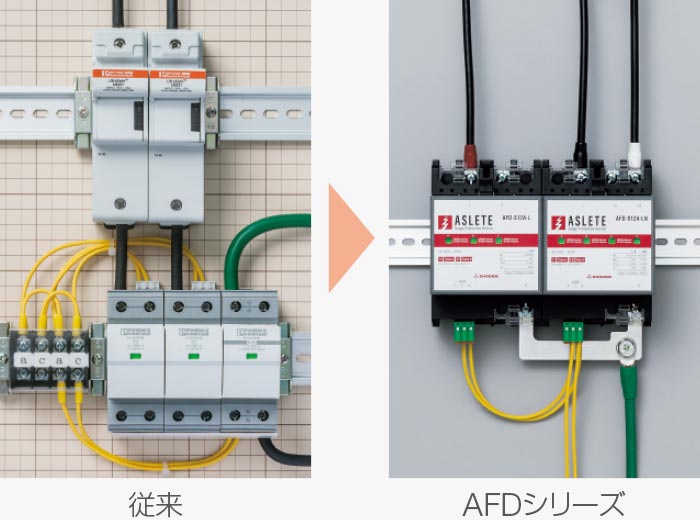 AFD-Tシリーズ｜電源用SPD（避雷器）｜雷害対策｜株式会社昭電