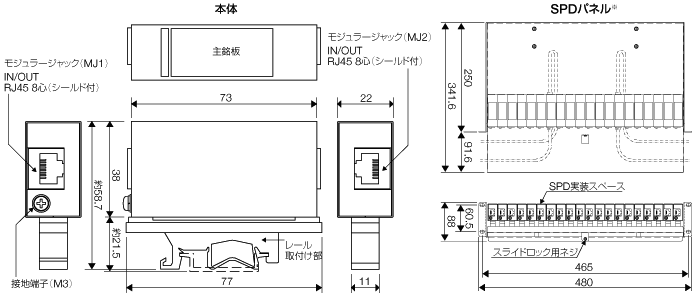 外形寸法図